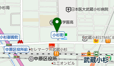 リパークパークシティ武蔵小杉ザ ガーデンEASTの地図画像