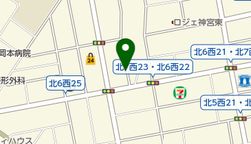 札幌北7西23の地図画像