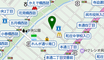 リパーク呉中通3丁目第9の地図画像
