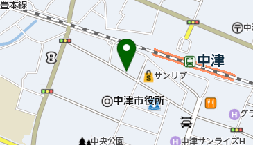 JR中津駅南口の地図画像