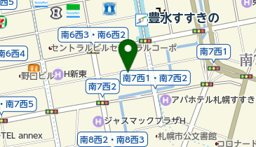 札幌南7西2第1の地図画像