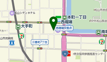 リパーク松山大手町1丁目の地図画像