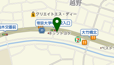 リパーク八王子越野の地図画像