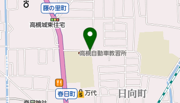 リパーク高槻日向町の地図画像
