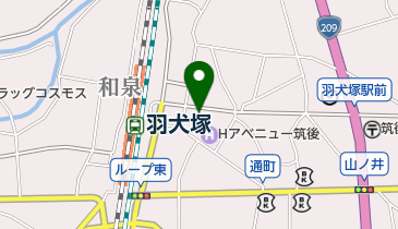 JR羽犬塚駅前第2の地図画像