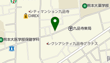 リパーク熊本九品寺3丁目の地図画像