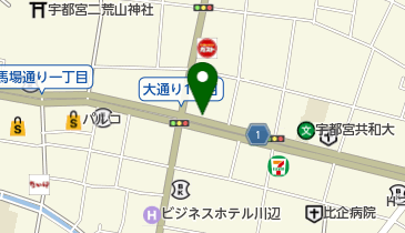 宇都宮記念病院第11駐車場の地図画像