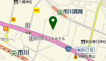 リパーク市川真間駅前の地図画像