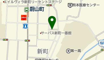 リパーク熊本新町1丁目第3の地図画像