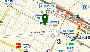 リパーク富山宝町1丁目の地図画像