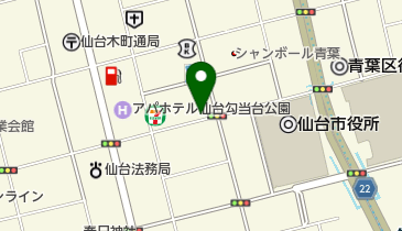 リパーク仙台二日町第7の地図画像