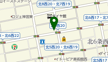 リパーク札幌北7西20第2の地図画像