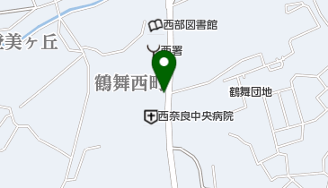 リパーク西奈良中央病院第1駐車場の地図画像
