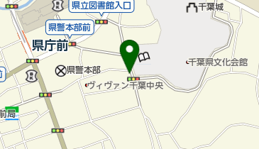 千葉県立中央図書館前の地図画像