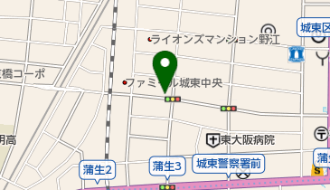 リパーク城東中央2丁目の地図画像