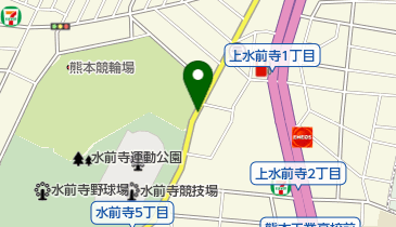 リパーク熊本上水前寺1丁目第2の地図画像