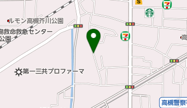 リパーク高槻上田辺町第2の地図画像