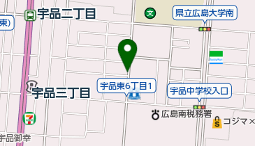 ポスパーク広島宇品の地図画像