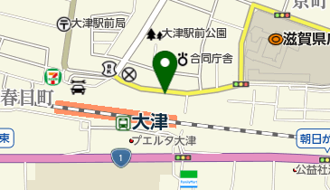 リパークフレンドマート大津駅前店駐車場の地図画像