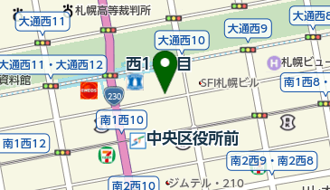 リパーク札幌大通西10第2の地図画像