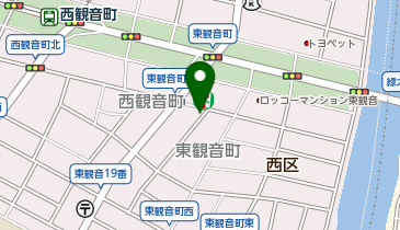 リパーク広島東観音町第4の地図画像