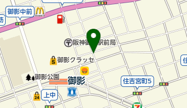 リパーク神戸御影中町1丁目の地図画像