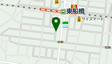 東船橋駅前の地図画像