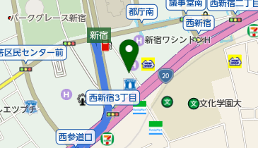 リパーク西新宿3丁目第2の地図画像