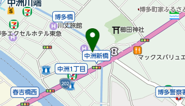 リパーク中洲2丁目第3の地図画像