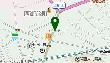 リパーク上新庄2丁目第2の地図画像