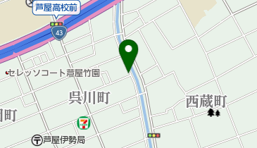 リパーク芦屋呉川町第3の地図画像