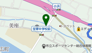 宝塚郵便局駐車場の地図画像