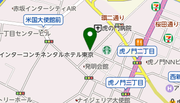 虎の門病院駐車場の地図画像