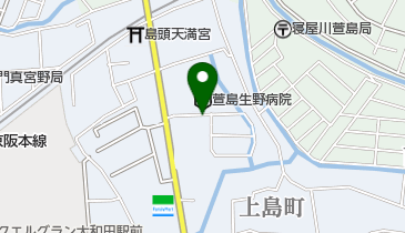 リパーク萱島上島町第3の地図画像