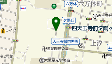 リパーク四天王寺夕陽丘の地図画像