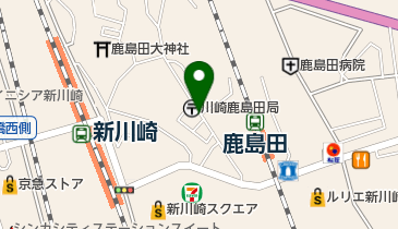 川崎鹿島田1丁目の地図画像