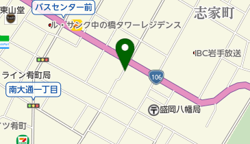 リパーク盛岡中ノ橋通2丁目の地図画像