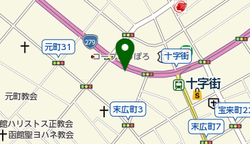 函館五島軒駐車場の地図画像
