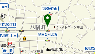 リパーク岡崎市民会館南駐車場の地図画像