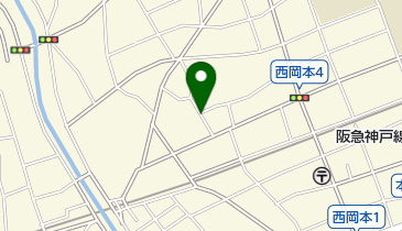 リパーク西岡本4丁目の地図画像