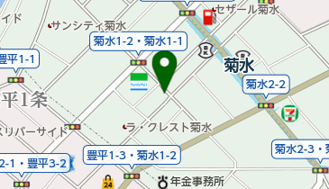 リパーク札幌菊水1条2丁目第1の地図画像