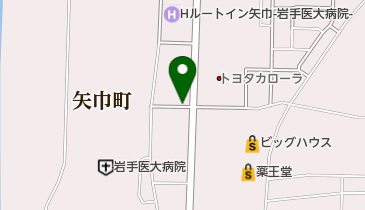 岩手医科大学附属病院第1駐車場の地図画像