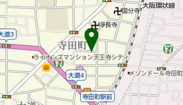 リパーク天王寺国分町の地図画像