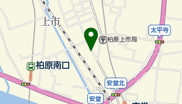 リパーク柏原上市3丁目の地図画像