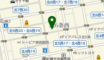 リパーク札幌北6西18の地図画像