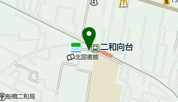 リパーク二和向台駅前の地図画像