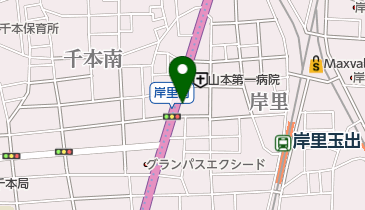 リパークかごの屋岸里店駐車場の地図画像
