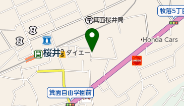 リパーク箕面桜井2丁目の地図画像