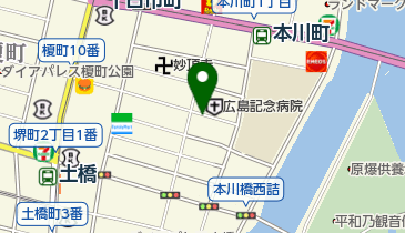 リパーク広島猫屋町第5の地図画像