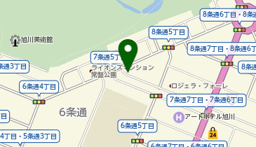リパーク旭川7条通5丁目の地図画像